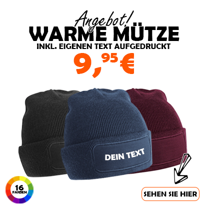 Mütze bedrucken