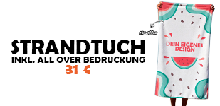 Strandtuch bedruckt