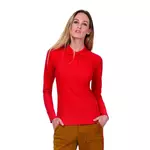 Dames polo lange mouwen